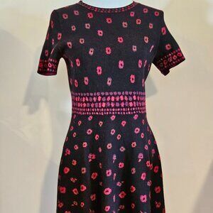 Kate Spade New York A-line Sweater Dress with Poppies